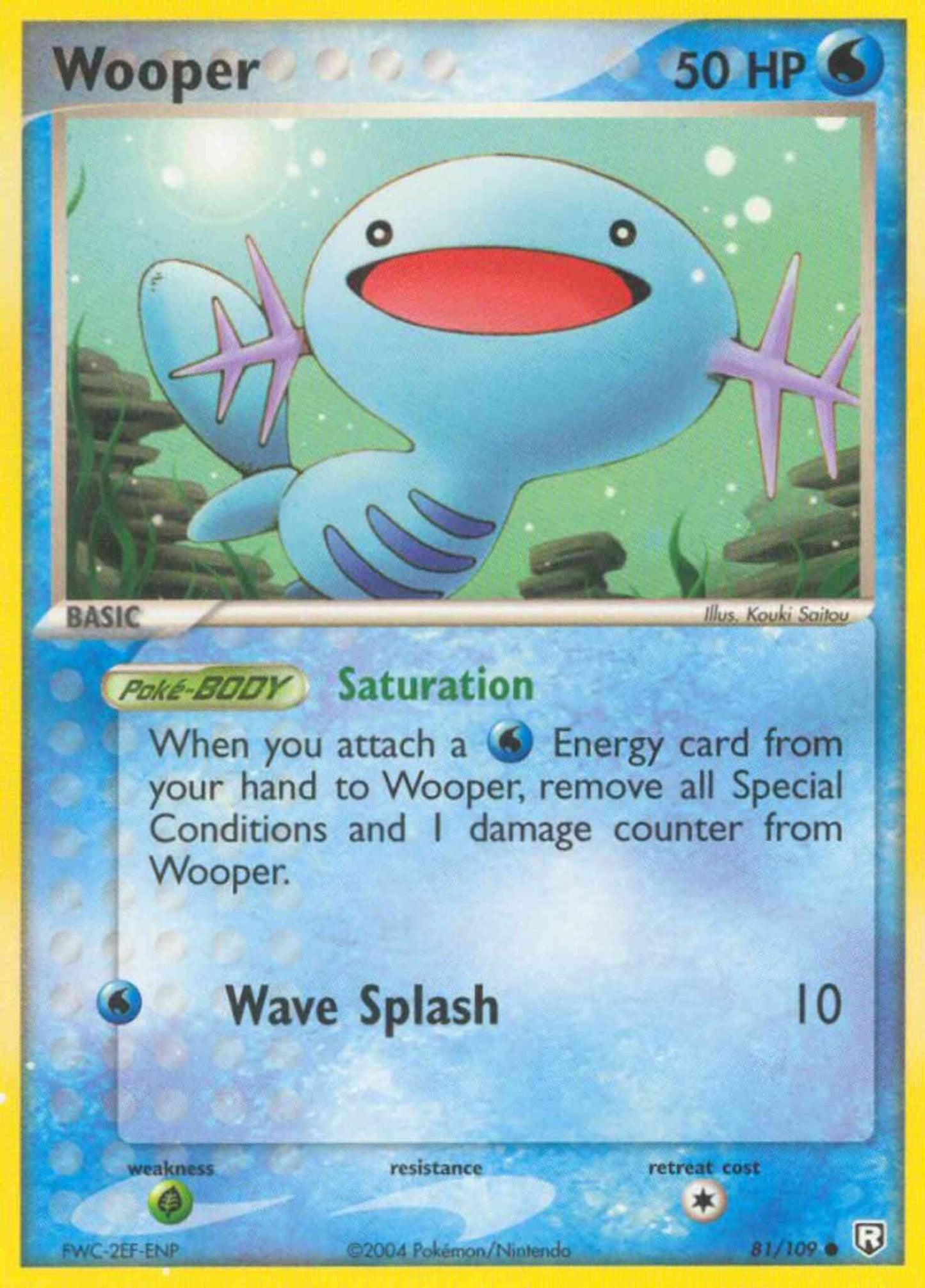 Wooper - 81/109 - Common [ex7-81] [Reverse Holo]