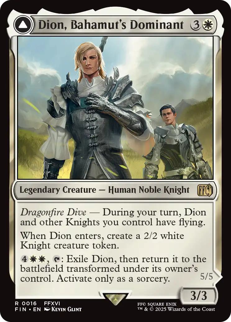 Dion, Bahamut's Dominant // Bahamut, Warden of Light [16] [FINAL FANTASY] [Non-Foil]