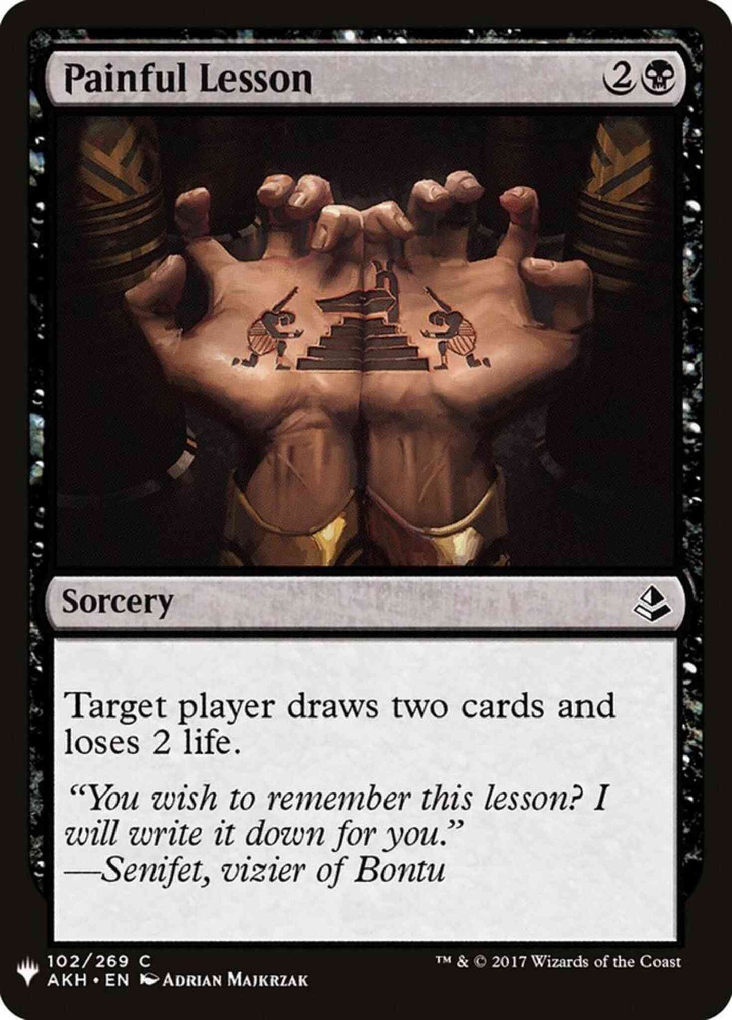 Painful Lesson [AKH-102] [The List] [Non-Foil]
