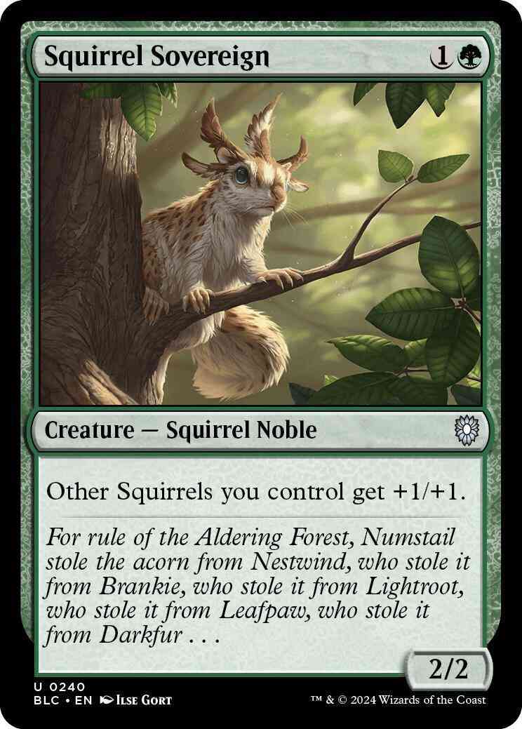 Squirrel Sovereign [240] [Bloomburrow: Commander] [Non-Foil]