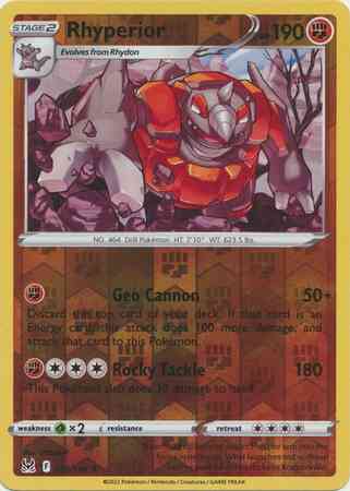 Rhyperior - 091/196 - Rare [swsh11-091] [Reverse Holo]