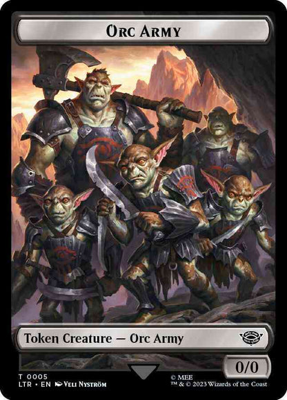 Orc Army Token (05) // Orc Army Token (06) [The Lord of the Rings: Tales of Middle-earth: Tokens] [Non-Foil]