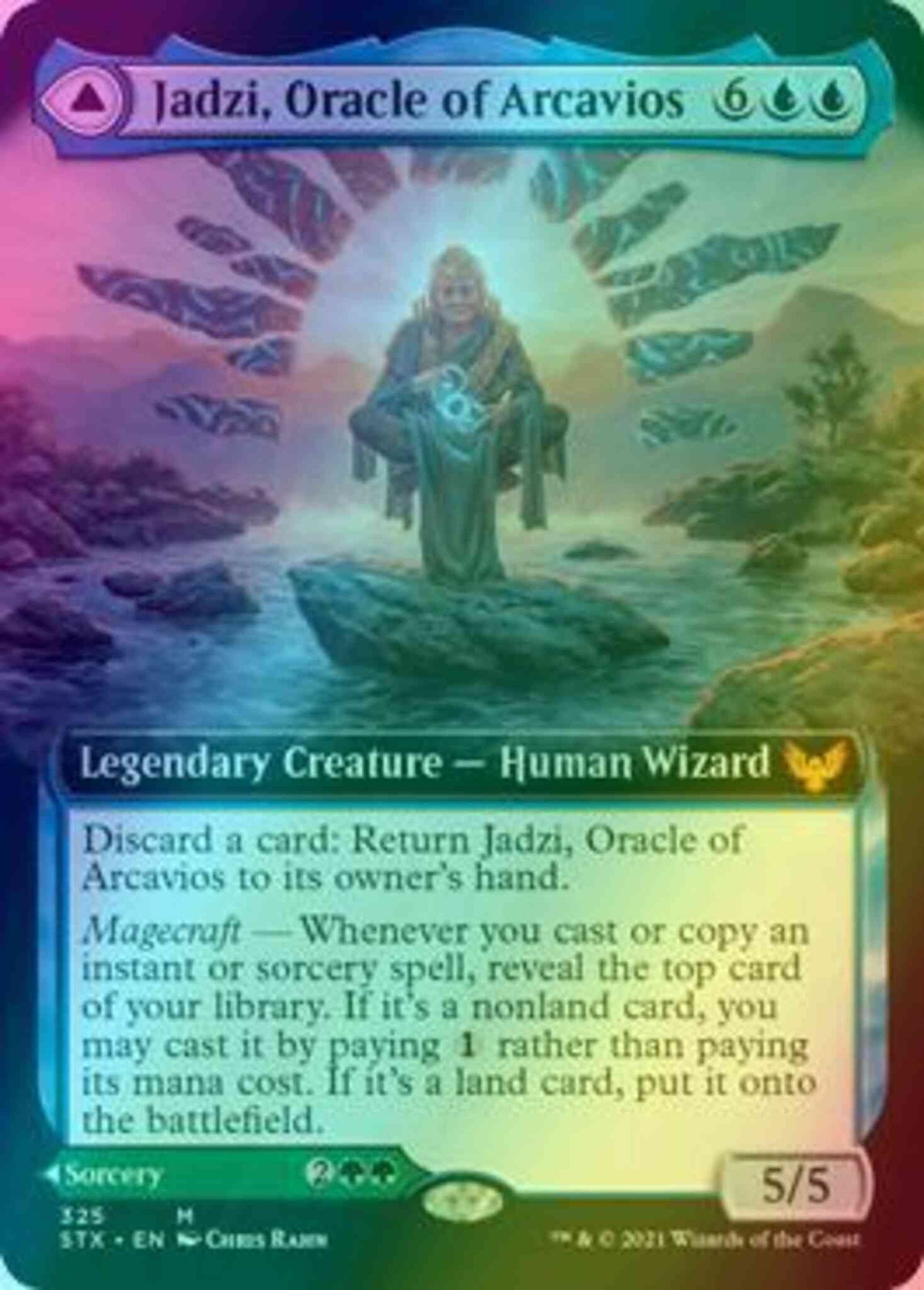Jadzi, Oracle of Arcavios // Journey to the Oracle [325] [Extended Art] [Strixhaven: School of Mages] [Foil]