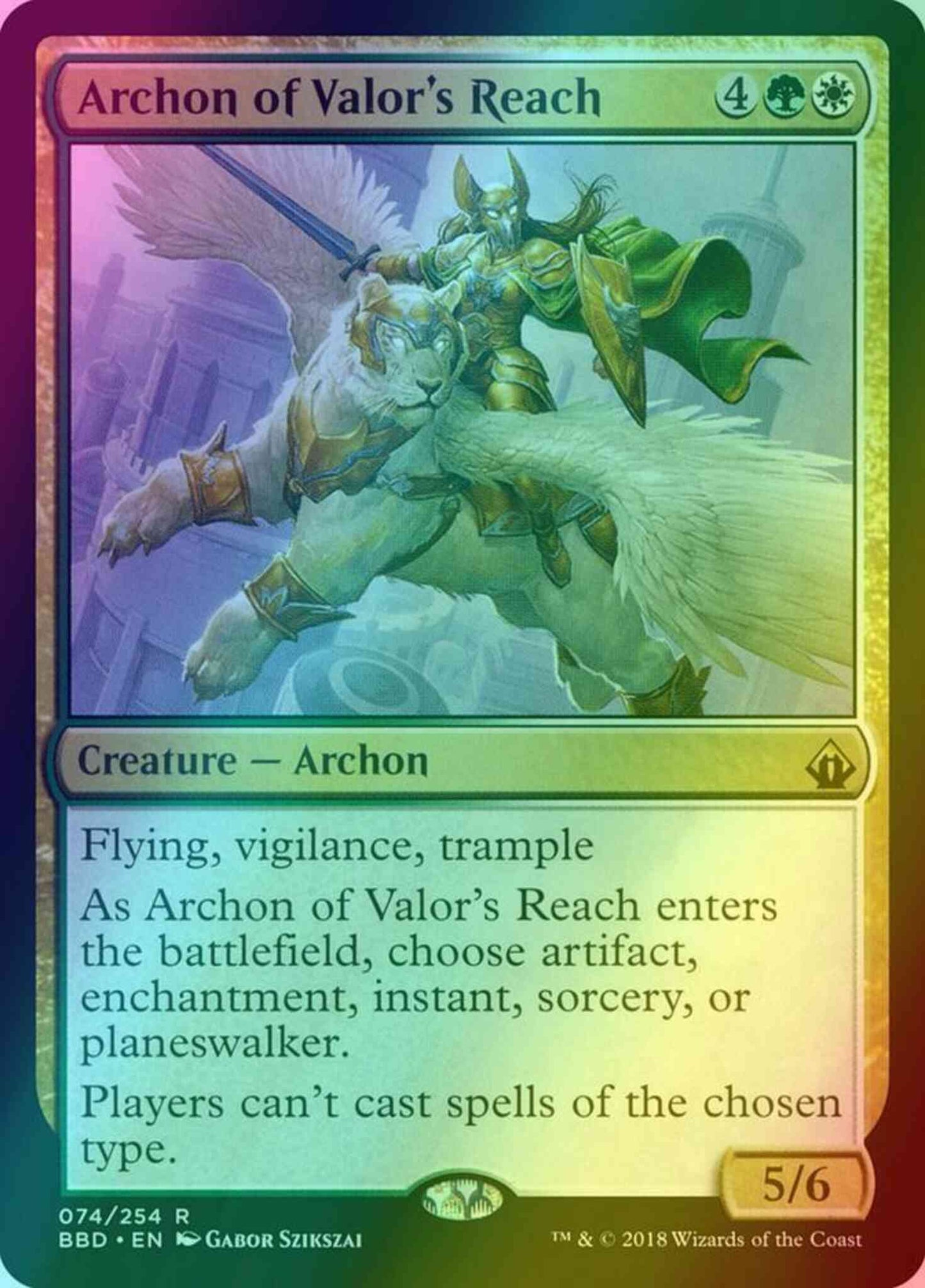 Archon of Valor's Reach [74] [Battlebond] [Foil]