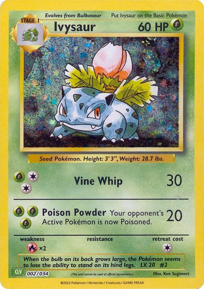 Ivysaur - 002/034 - Promo - CLV [tcgc-CLV002] [Holo]