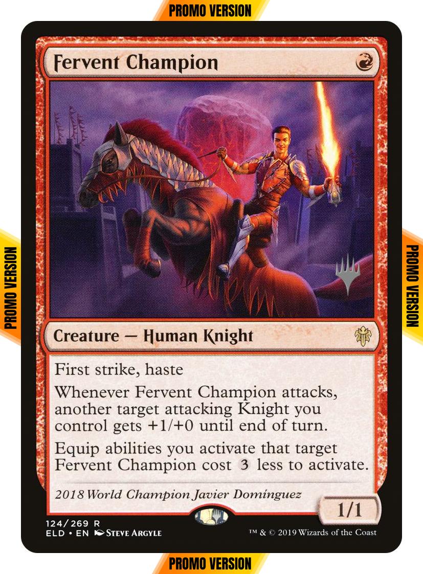 Fervent Champion [124p] [Promo Pack] [Throne of Eldraine Promos] [Non-Foil]