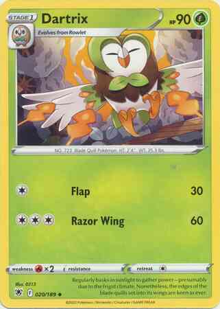 Dartrix - 020/189 - Uncommon [swsh10-020] [Non-Holo]