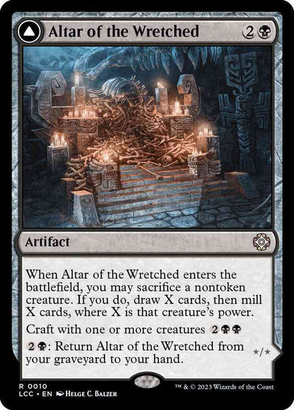 Altar of the Wretched // Wretched Bonemass [10] [The Lost Caverns of Ixalan: Commander] [Non-Foil]
