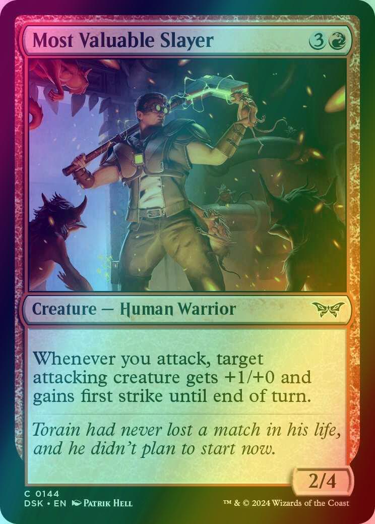 Most Valuable Slayer [144] [Duskmourn: House of Horror] [Foil]