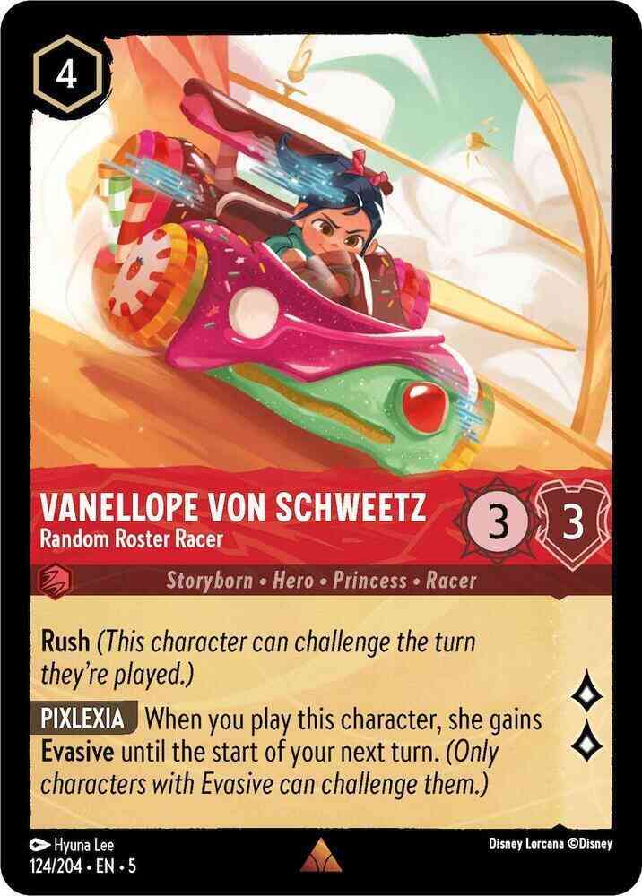 Vanellope von Schweetz - Random Roster Racer - 124/204 [Shimmering Skies] [Non-Foil]