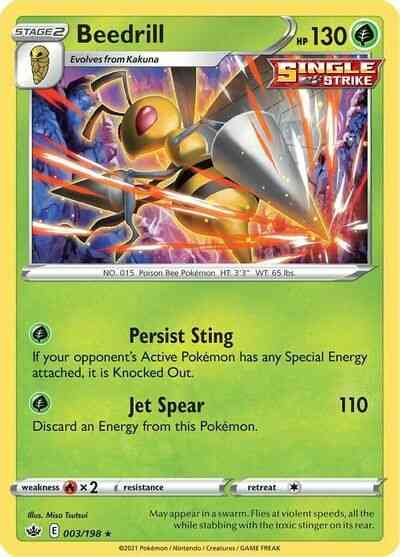 Beedrill - 003/198 - Rare Holo [swsh6-003] [Reverse Holo]