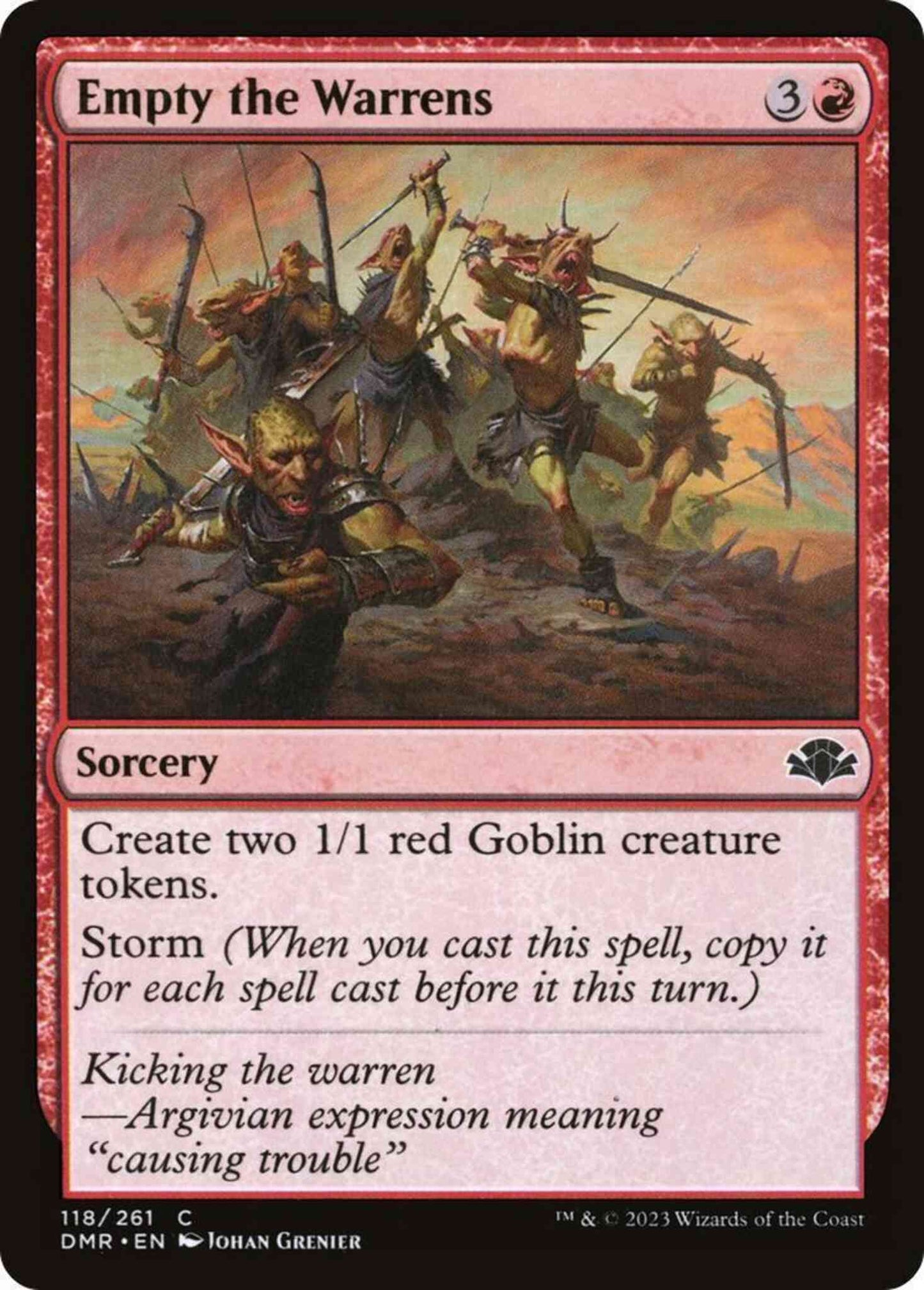Empty the Warrens [118] [Dominaria Remastered] [Non-Foil]