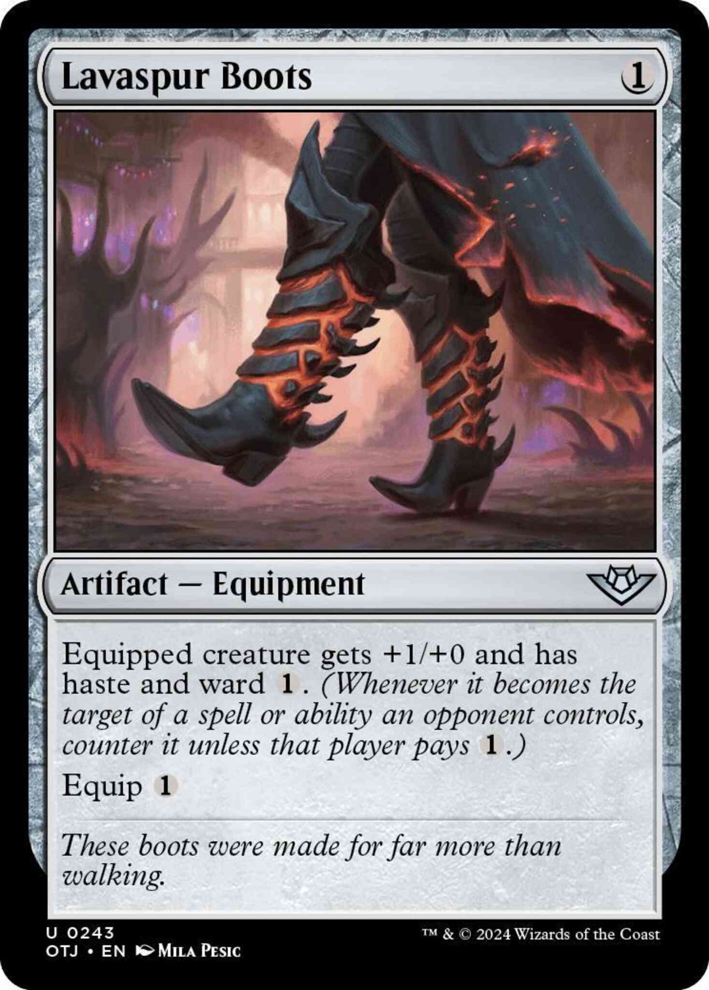 Lavaspur Boots [243] [Outlaws of Thunder Junction] [Non-Foil]