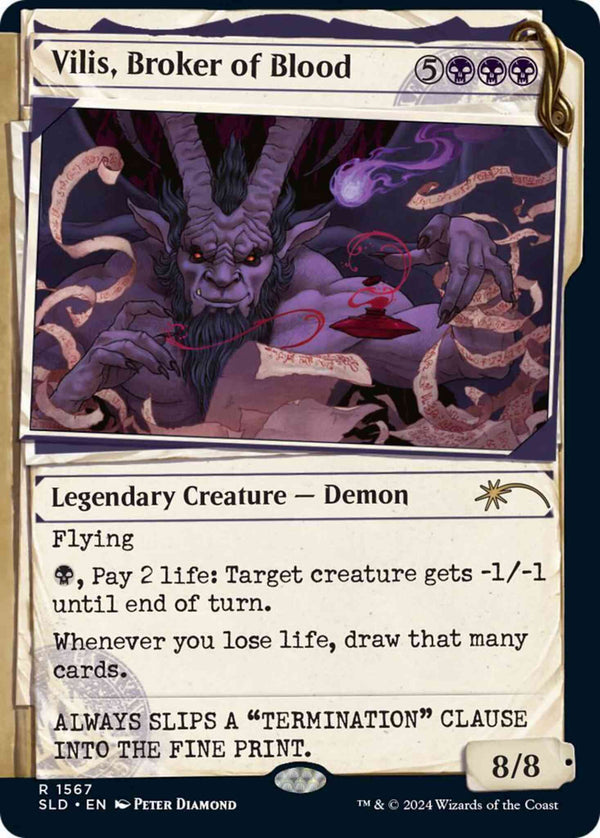 Vilis, Broker of Blood [1567] [Dossier Showcase] [Showcase: MKM] [Secret Lair Drop] [Non-Foil]