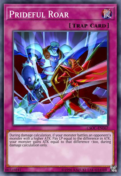Prideful Roar - BP02-EN199 - Mosaic Rare - 1st Edition