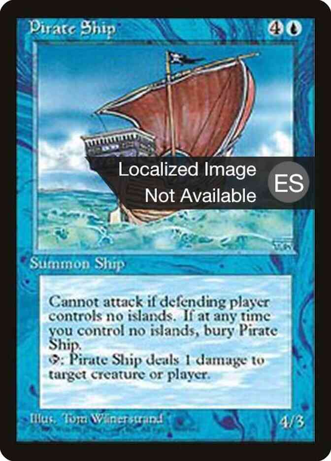 Pirate Ship - Portuguese [91] [Fourth Edition Black Border: Portuguese] [Non-Foil]