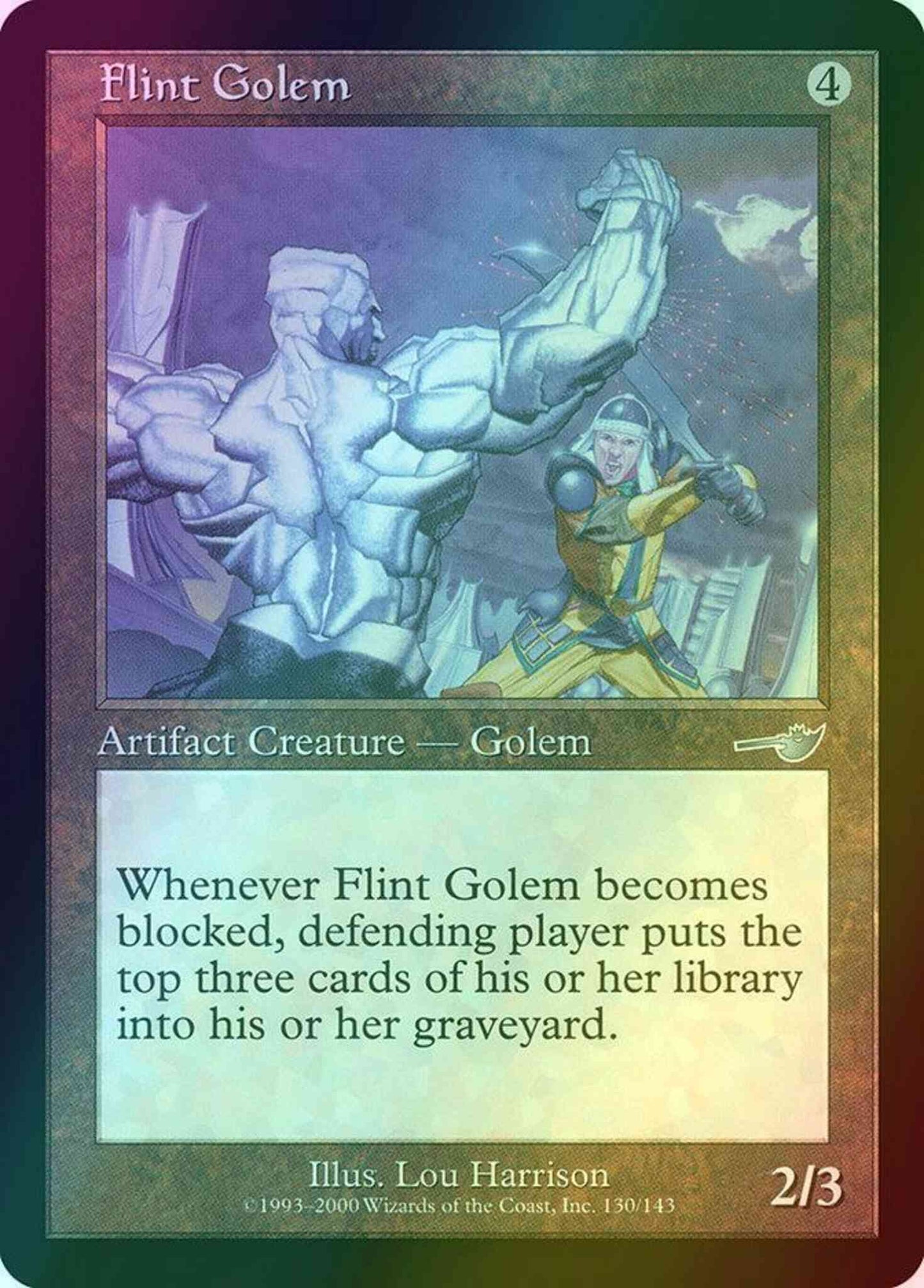 Flint Golem [130] [Nemesis] [Foil]