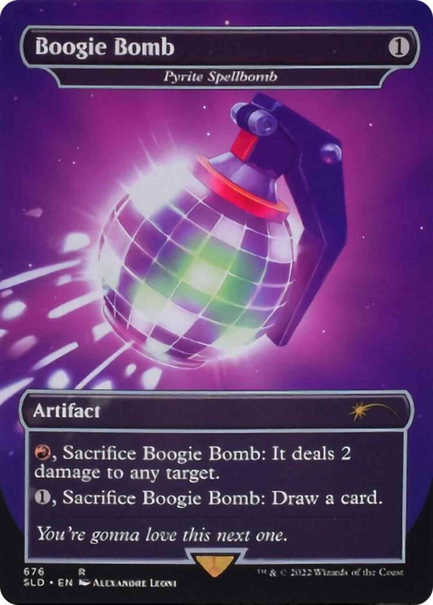 Boogie Bomb - Pyrite Spellbomb [0676] [Borderless] [Fortnite] [Secret Lair Drop] [Non-Foil]