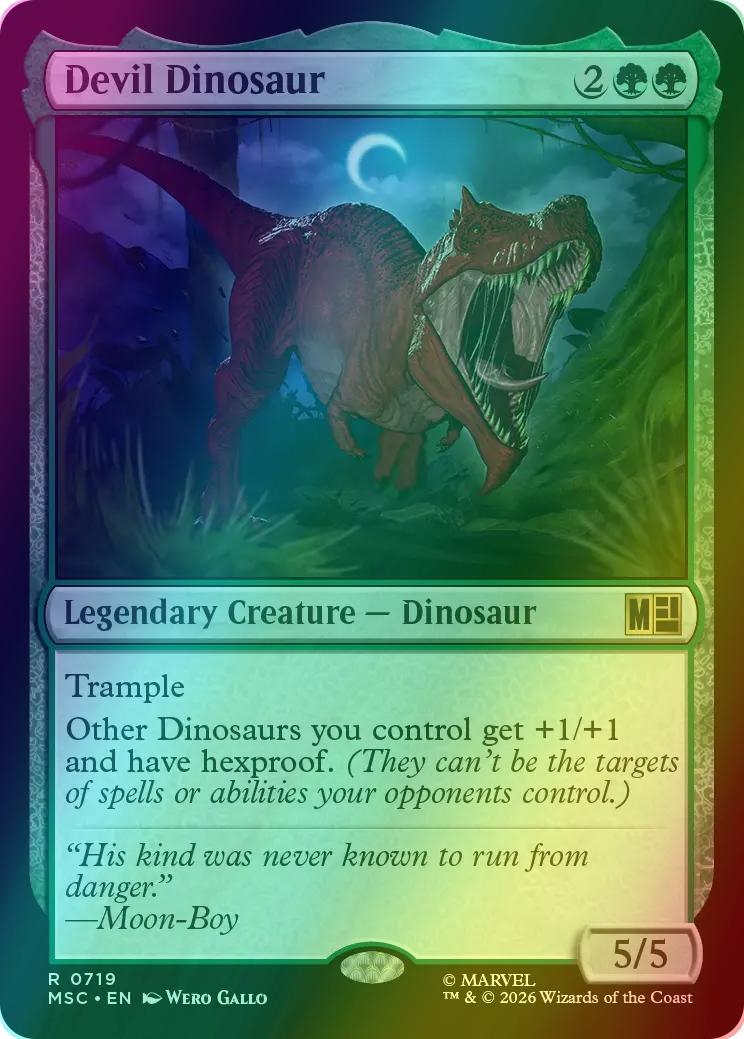Devil Dinosaur [719] [Jumpstart] [Marvel Super Heroes: Commander] [Foil]