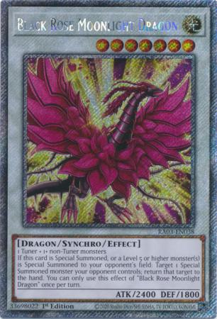 Black Rose Moonlight Dragon - RA03-EN038 - Platinum Secret Rare - 1st Edition