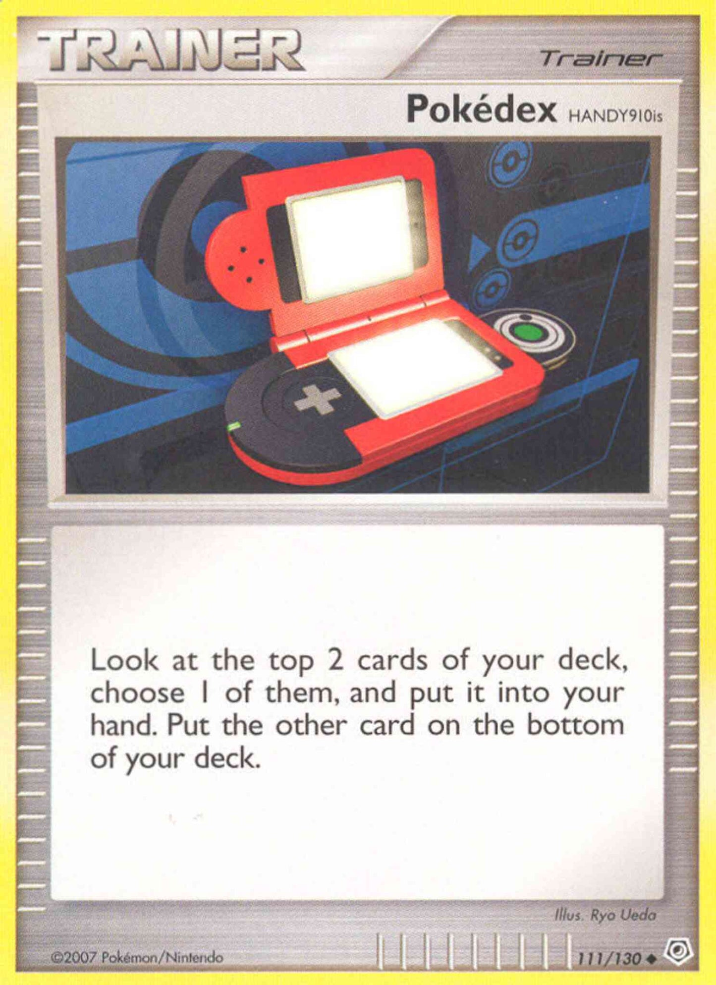 Pokédex HANDY910is - 111/130 - Uncommon [dp1-111] [Reverse Holo]