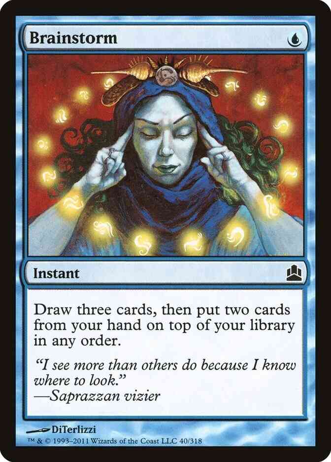 Brainstorm [40] [Commander 2011] [Non-Foil]