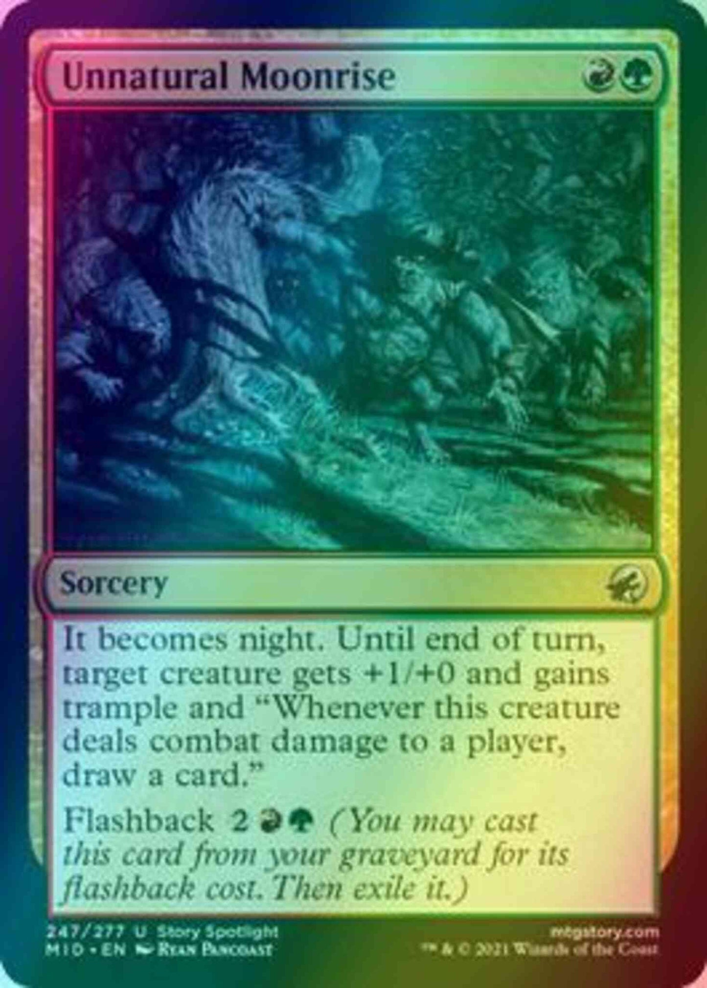 Unnatural Moonrise [247] [Innistrad: Midnight Hunt] [Foil]