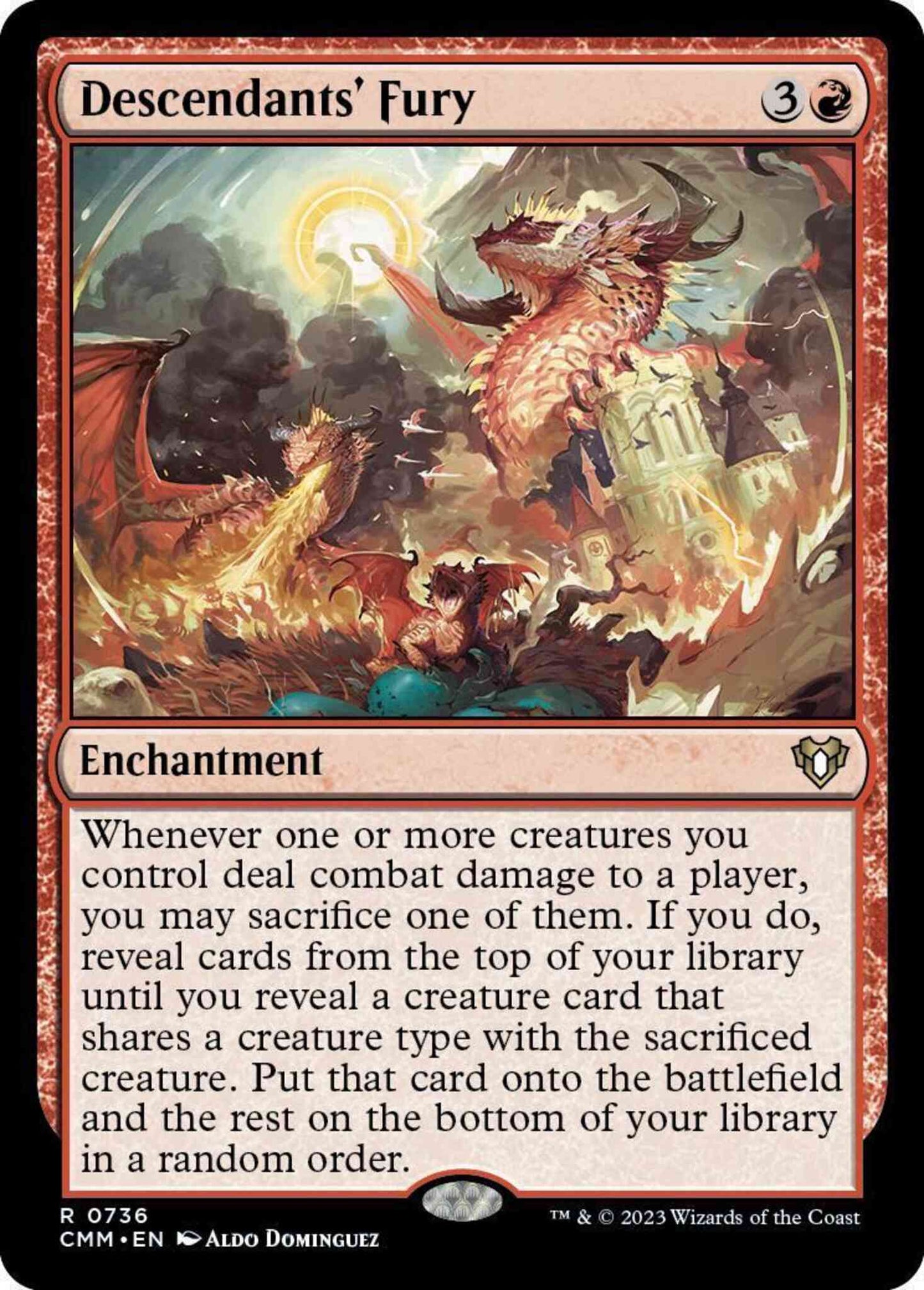 Descendants' Fury [736] [Commander Masters] [Non-Foil]