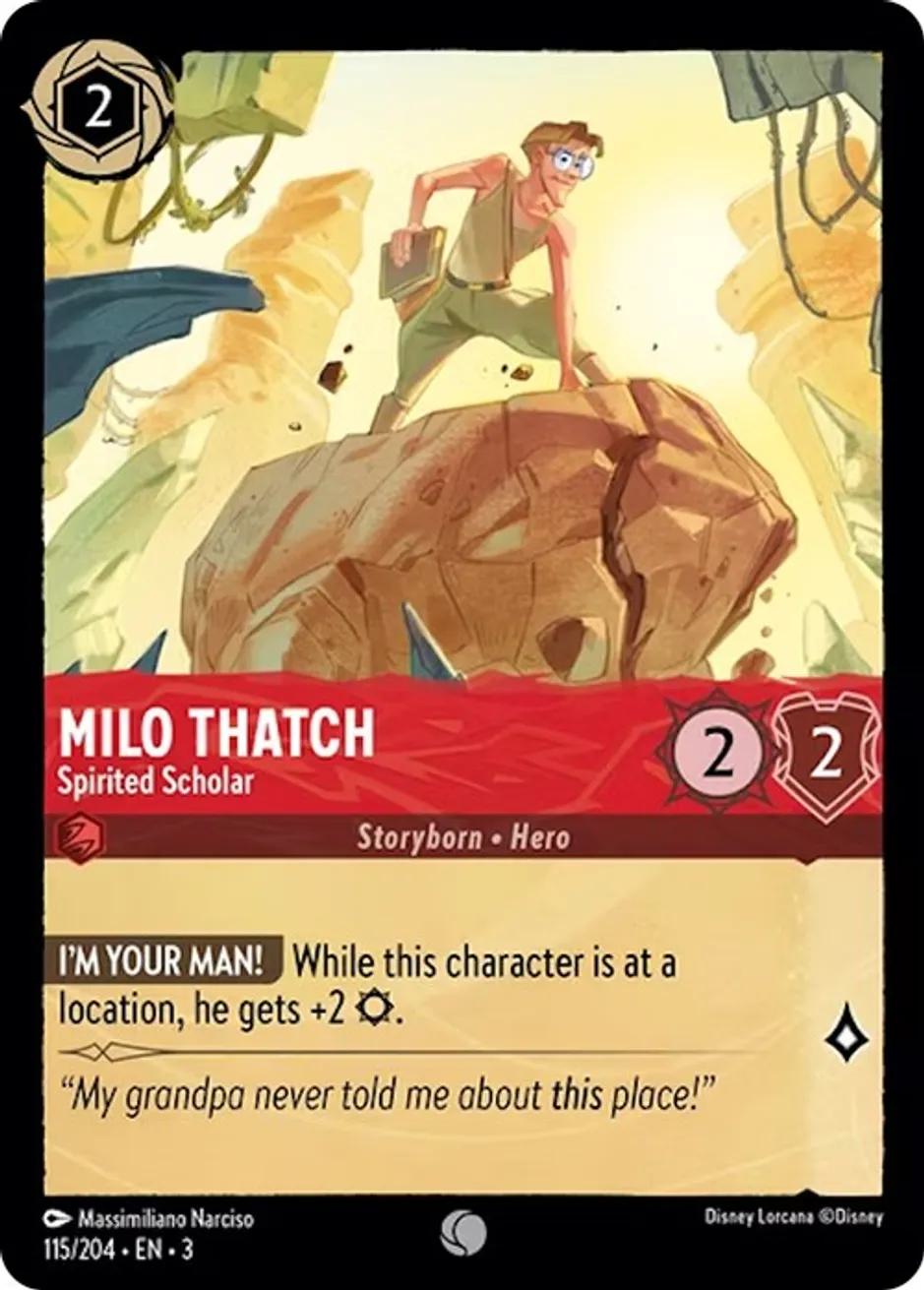 Milo Thatch - Spirited Scholar - 115/204 [Into the Inklands] [Non-Foil]
