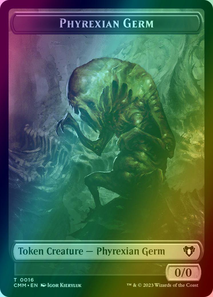 Eldrazi Spawn Token (03) // Phyrexian Germ Token (16) [Commander Masters: Tokens] [Foil]
