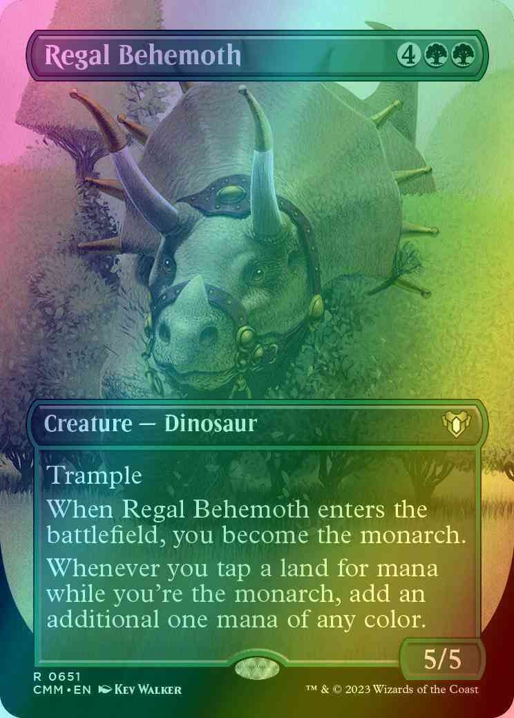 Regal Behemoth [651] [Borderless] [Commander Masters] [Foil]