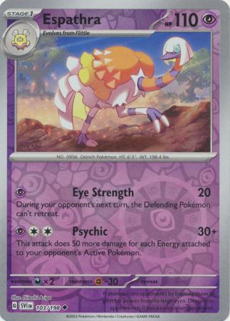 Espathra - 103/198 - Uncommon [sv01-103] [Reverse Holo]