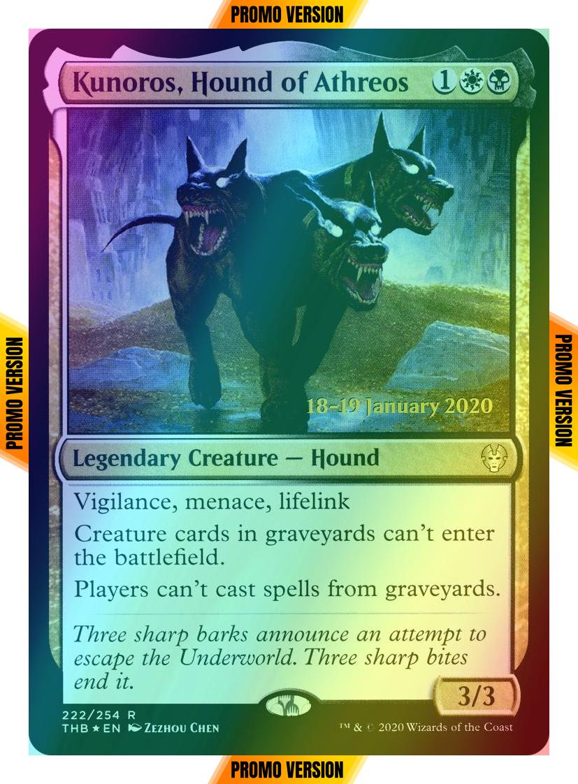 Kunoros, Hound of Athreos [222s] [Theros Beyond Death Promos] [Foil]