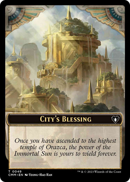City's Blessing Token (49) // Elf Druid Token (32) [Commander Masters: Tokens] [Non-Foil]
