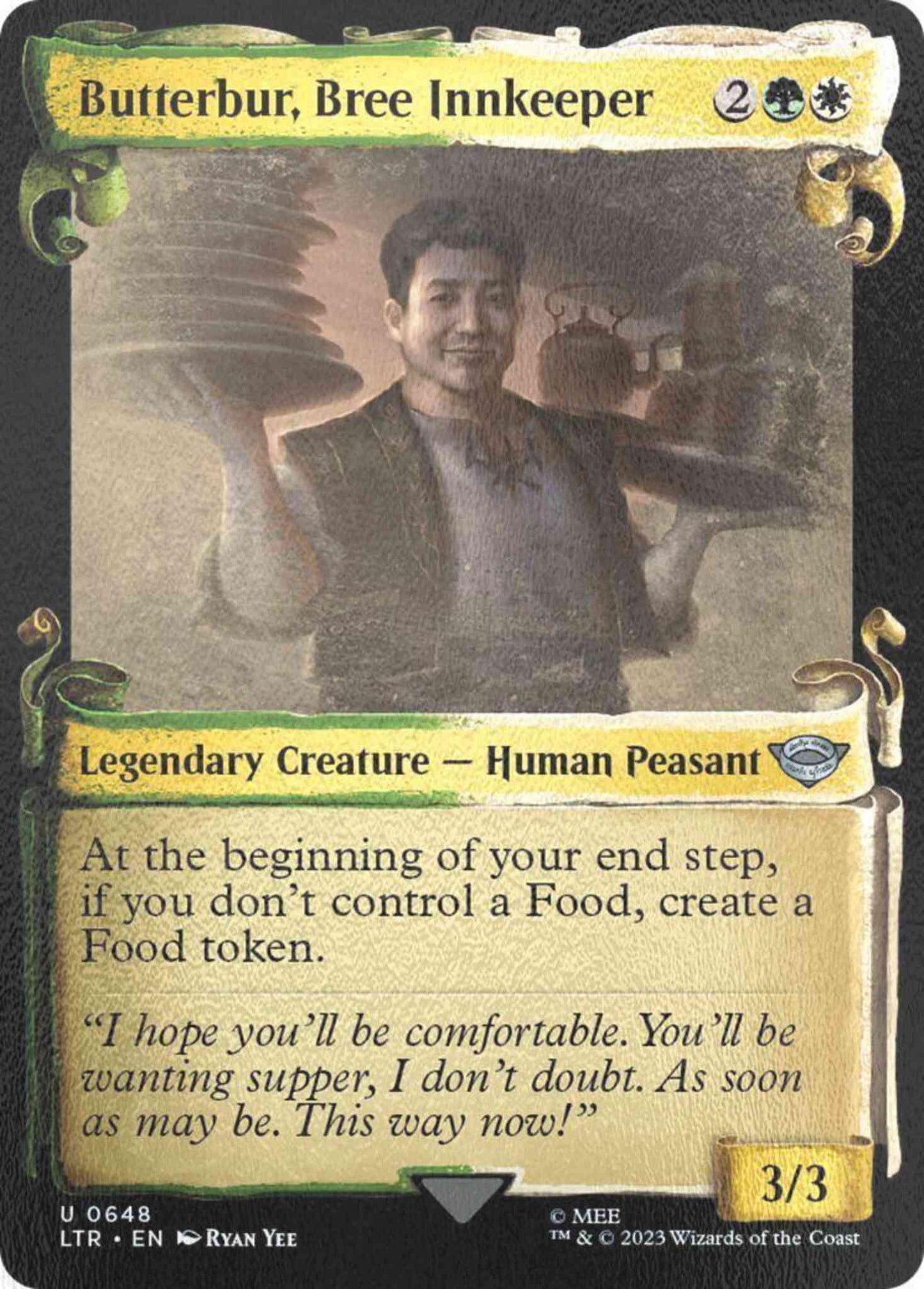 Butterbur, Bree Innkeeper [648] [Scrolls Showcase] [The Lord of the Rings: Tales of Middle-earth] [Silver Foil]
