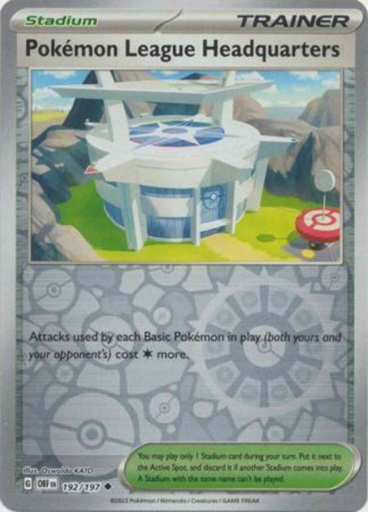 Pokémon League Headquarters - 192/197 - Uncommon [sv03-192] [Reverse Holo]