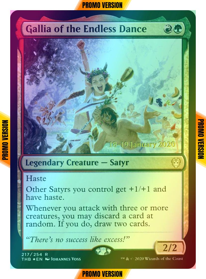 Gallia of the Endless Dance [217s] [Theros Beyond Death Promos] [Foil]