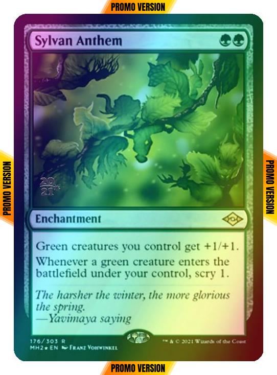 Sylvan Anthem [Prerelease] [176S] [Modern Horizons 2 Promos] [Foil]