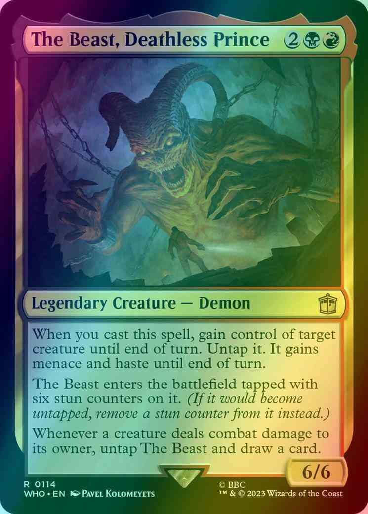 The Beast, Deathless Prince [114] [Universes Beyond: Doctor Who] [Foil]