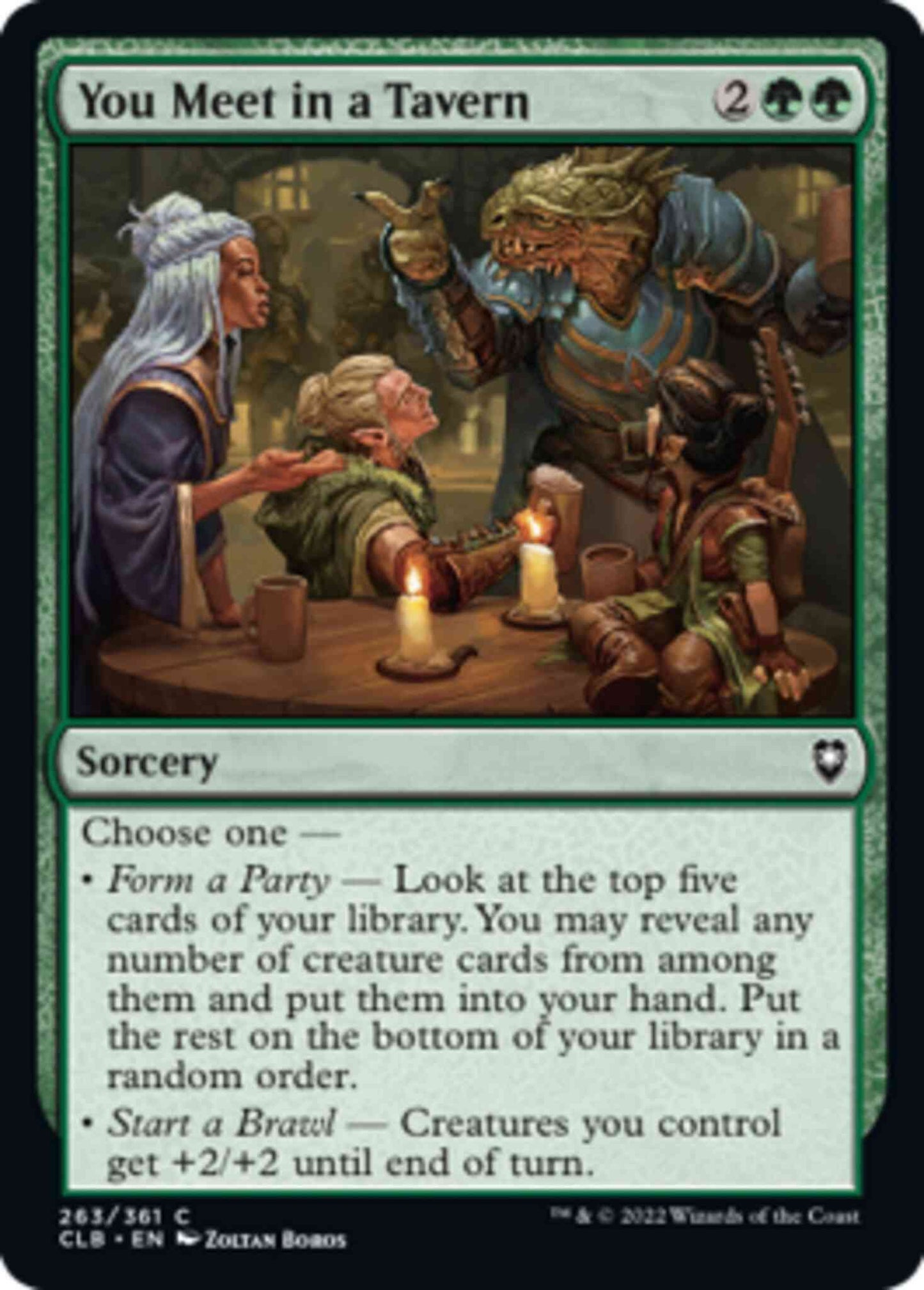 You Meet in a Tavern [263] [Commander Legends: Battle for Baldur's Gate] [Non-Foil]