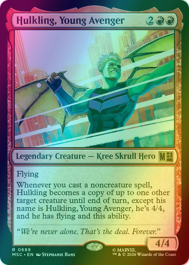 Hulkling, Young Avenger [689] [Jumpstart] [Marvel Super Heroes: Commander] [Foil]