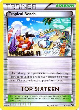 Tropical Beach - Top Sixteen - BW28 - Promotional [Non-Holo]