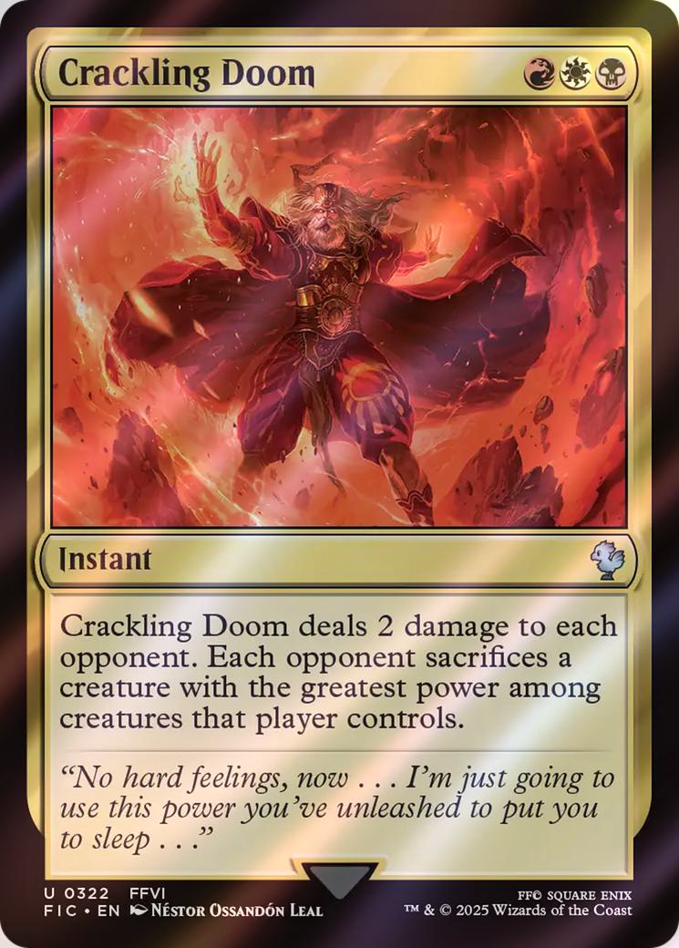 Crackling Doom [322] [FINAL FANTASY: Commander] [Surge Foil]