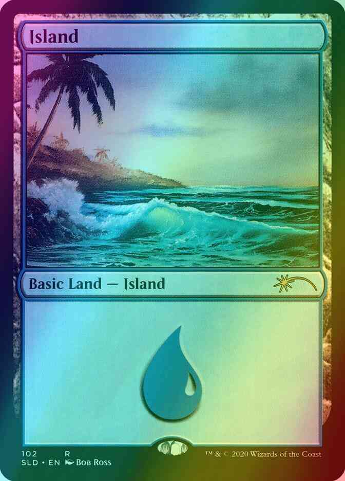 Island [0102] [Bob Ross] [Secret Lair Drop] [Foil]
