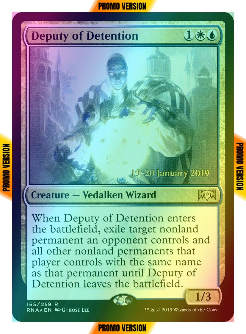 Deputy of Detention [165s] [Ravnica Allegiance Promos] [Foil]