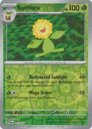 Sunflora - 007/167 - Uncommon [sv06-007] [Reverse Holo]