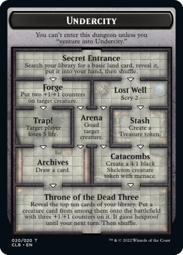 The Initiative // Undercity Token [20] [Commander Legends: Battle for Baldur's Gate: Tokens] [Non-Foil]