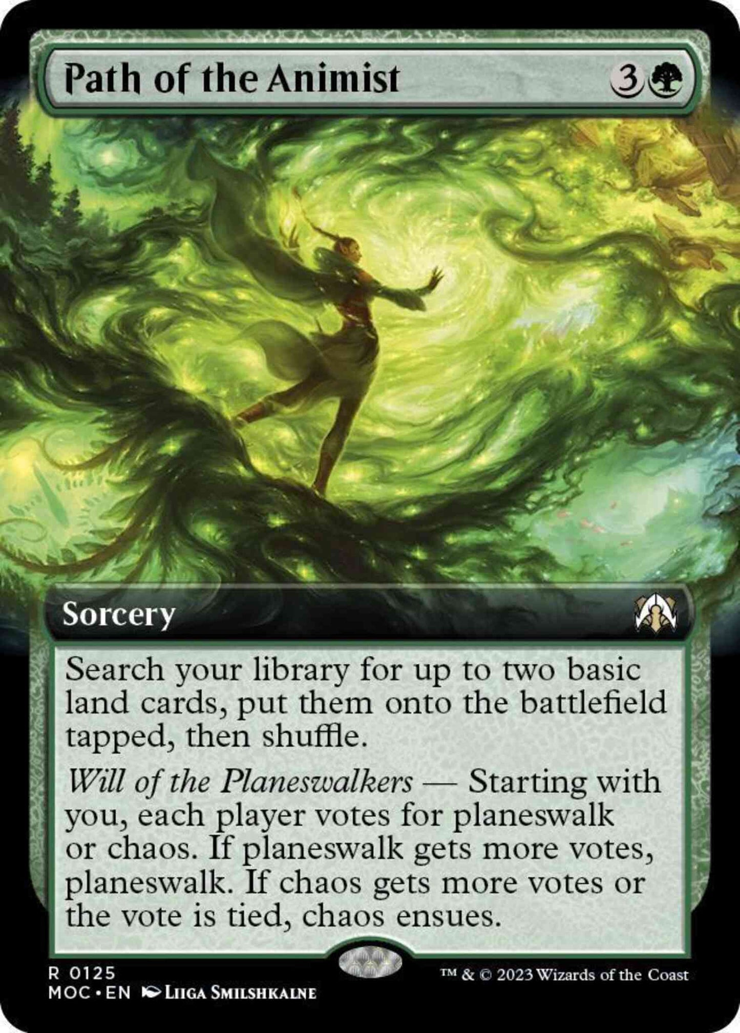 Path of the Animist [125] [Extended Art] [March of the Machine: Commander] [Non-Foil]