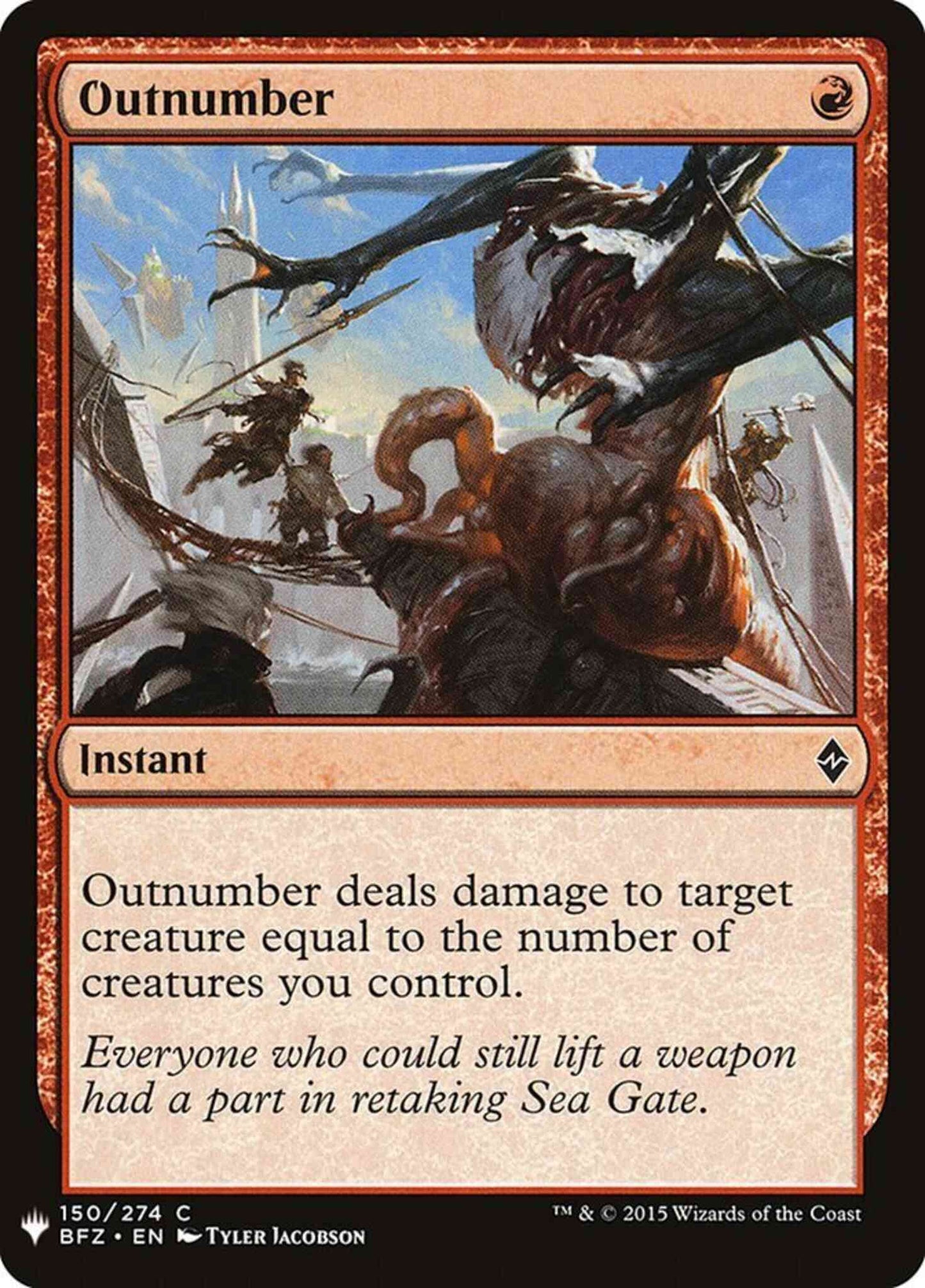 Outnumber [BFZ-150] [The List] [Non-Foil]