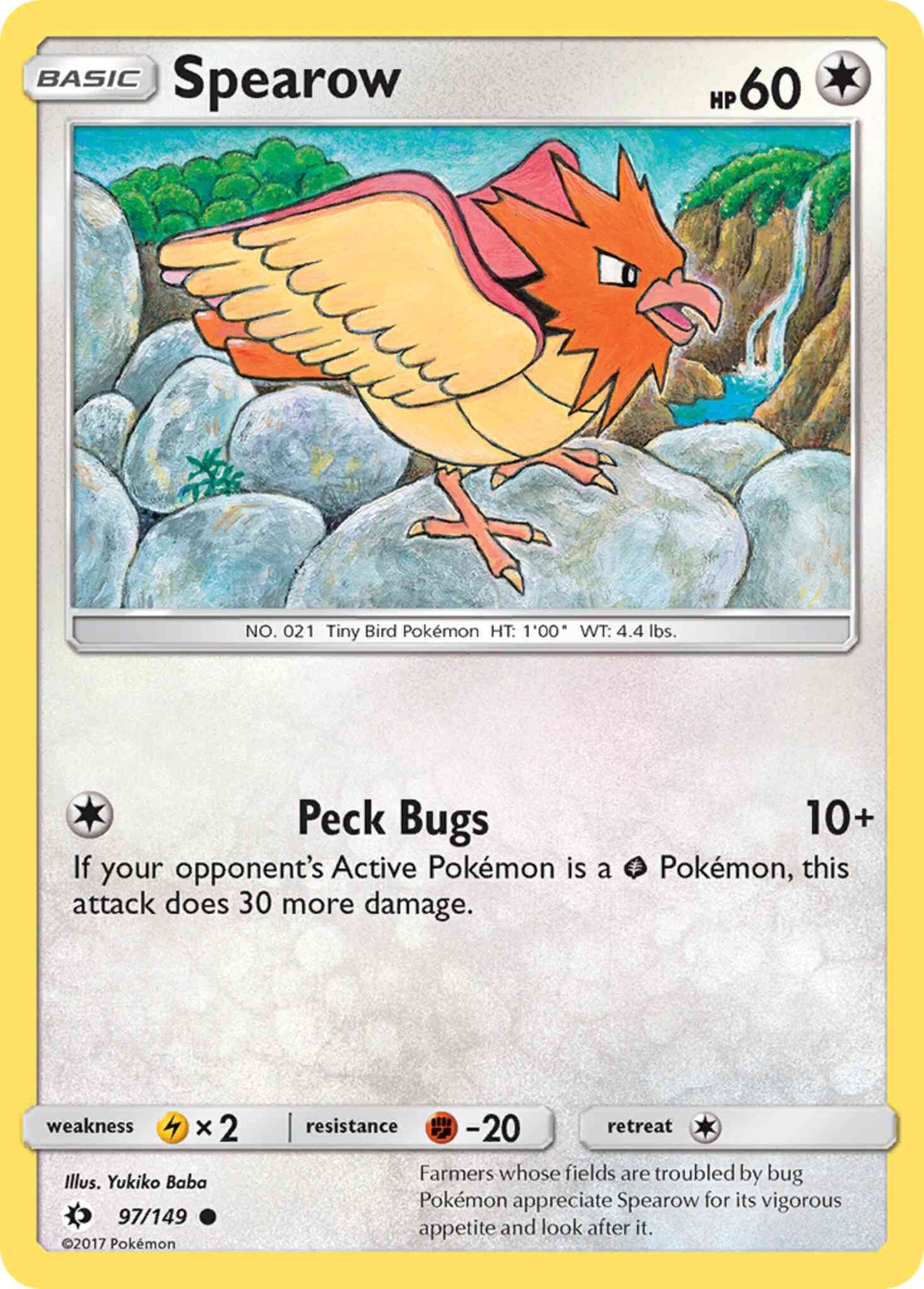 Spearow - 97/149 - Common [sm1-97] [Non-Holo]
